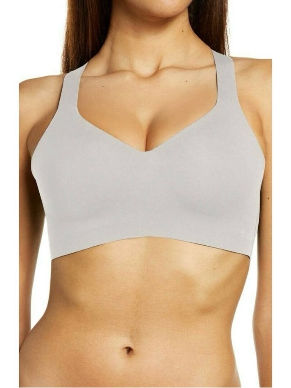Chantelle High Impact Wirefree Sports Bra Size XL Stone Grey